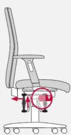 Bioswing 360 iQ V - Personnaliser la pression du dossier lors du contact permanent - 1