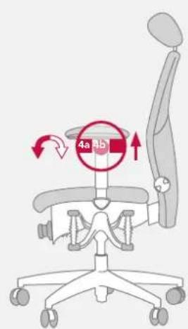 Bioswing 450 iQ S - Adjustment or Movement of Armrests in Breadth and Depth - 1