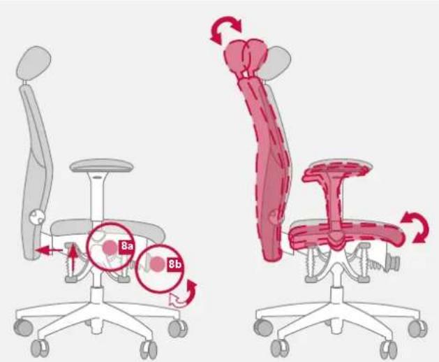 Bioswing 450 iQ S - Ajuster le repose-tete: - 1