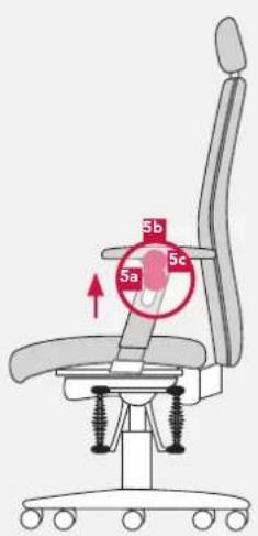 Bioswing 360 iQ S - Armlehnauflage auf Breite und Tiefe einstellen oder drehen - 3