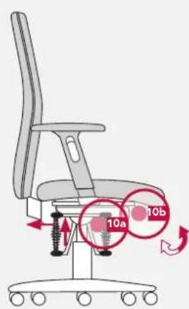 Bioswing 350 iQ V - Personnaliser la pression du dossier lors du contact permanent - 2