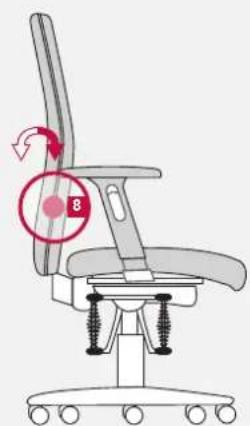 Bioswing 350 iQ V - Adjustment of Lumbar Support to Shape of Back - 3