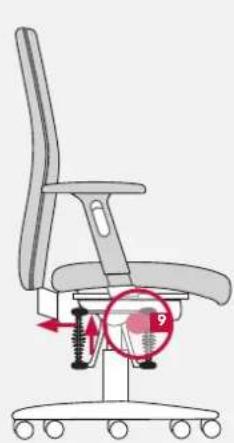 Bioswing 350 iQ V - Personnaliser la pression du dossier lors du contact permanent - 1