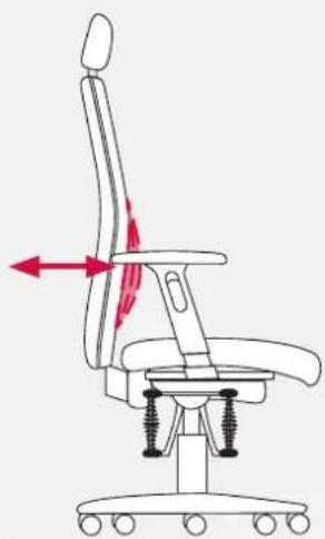 Bioswing 350 iQ S - Adjustment of Lumbar Support to Shape of Back - 4