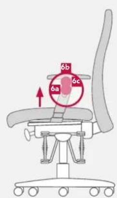 Bioswing 250 iQ V - Armlehnauflage auf Breite und Tiefe einstellen oder drehen - 3