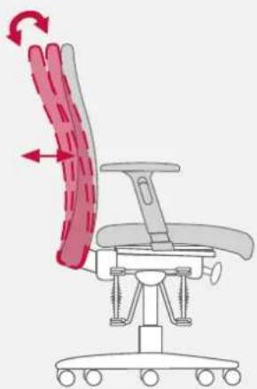 Bioswing 250 iQ V - Personnaliser la pression du dossier lors du contact permanent - 2