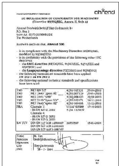 Ahrend 500 - Outillage - 1