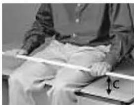 Ahrend 1030 - Working out the correct table height - 2