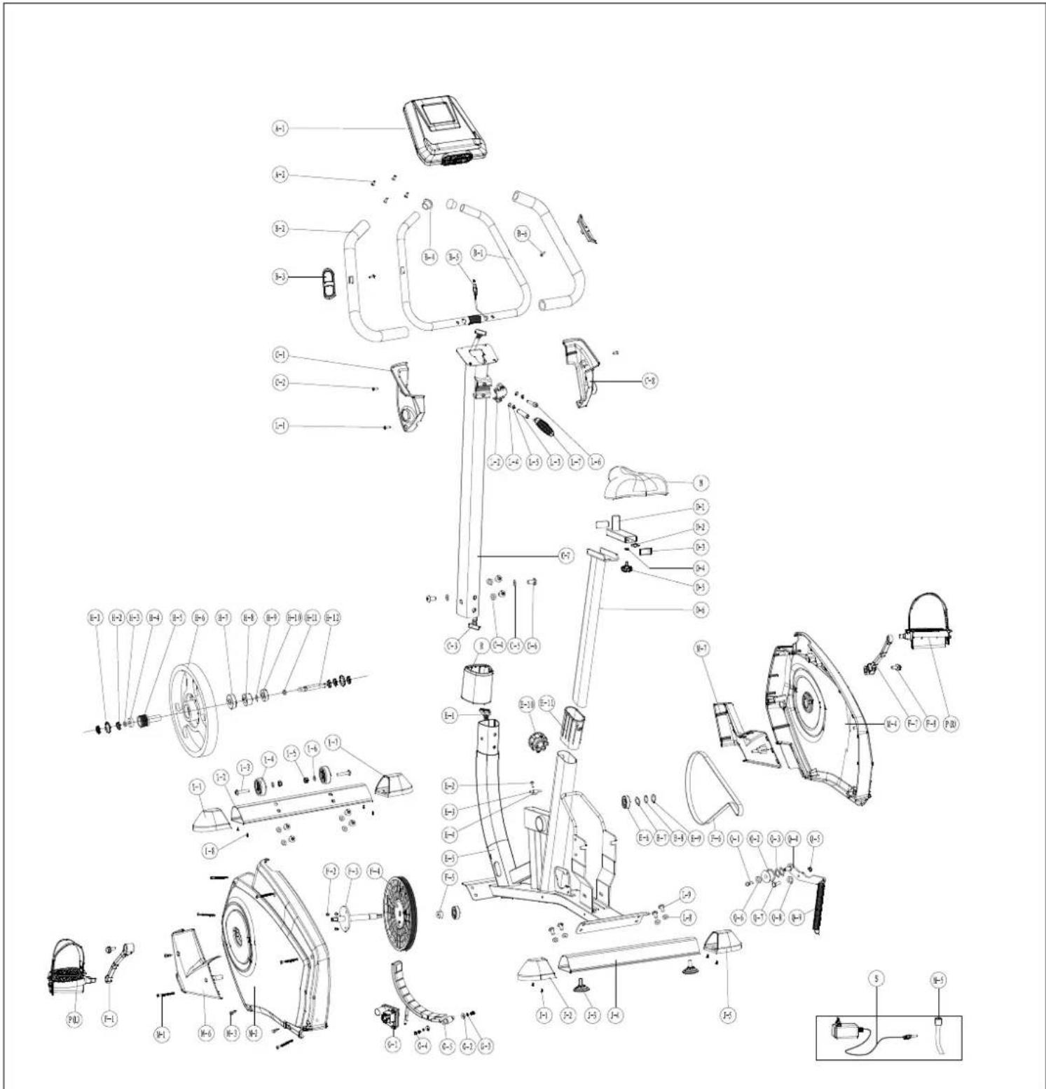 Techness SB800+SM378871 - SCHEMA DE MONTAGE EN VUE ECLATEE - 1
