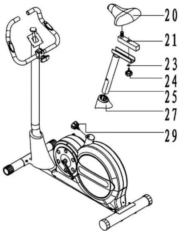 Powerpeak FHT6704 - Schri 4: montage des Sitzes - 1