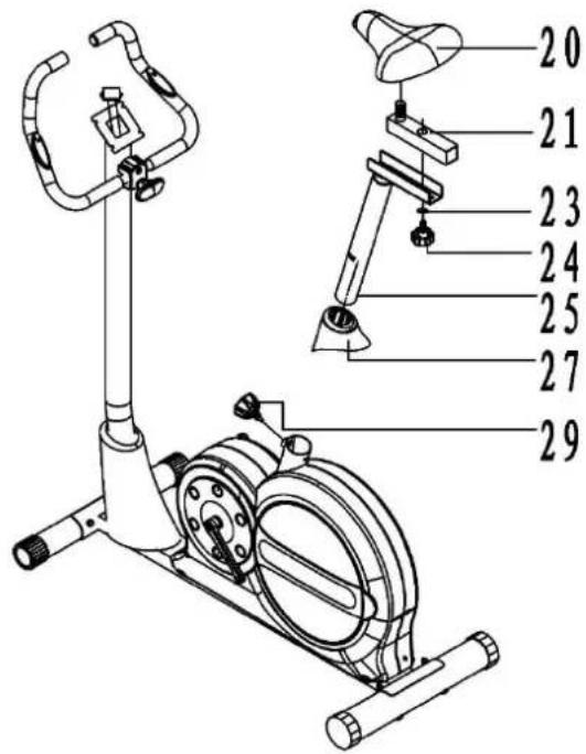 Powerpeak FHT6704 - Step 4: assembling seat - 1