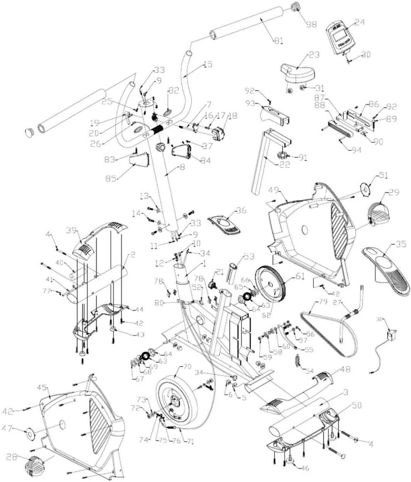 BH FITNESS H106 - VERPLAATSING EN OPBERGEN - 1