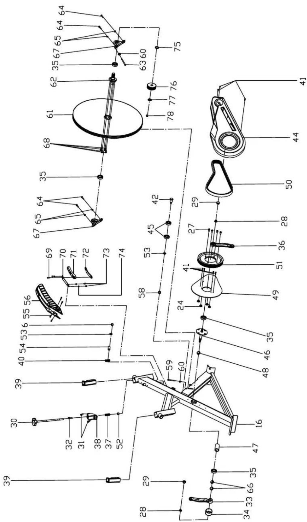 Toorx SRX 90 - VUE ÉCLATÉE ET LISTE DES PIÈCES : - 2