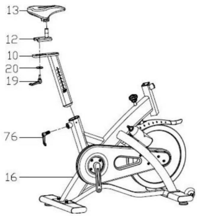 Toorx SRX 80 - Montage de la selle - 2