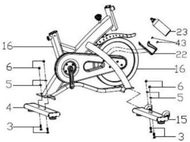 Toorx SRX 80 - Montage de la selle - 1