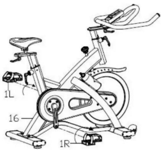 Toorx SRX 80 - Montage des pédales - 2