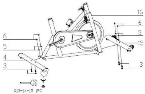 Toorx SRX 45 - Montage de la selle - 1