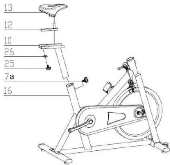 Toorx SRX 45 - Montage de la selle - 2