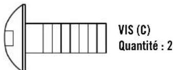 TEMPO FITNESS 620E - CONTENU DU SACHET DE VISSERIE A UTILISER LORS DE L'ETAPE 2 : - 3