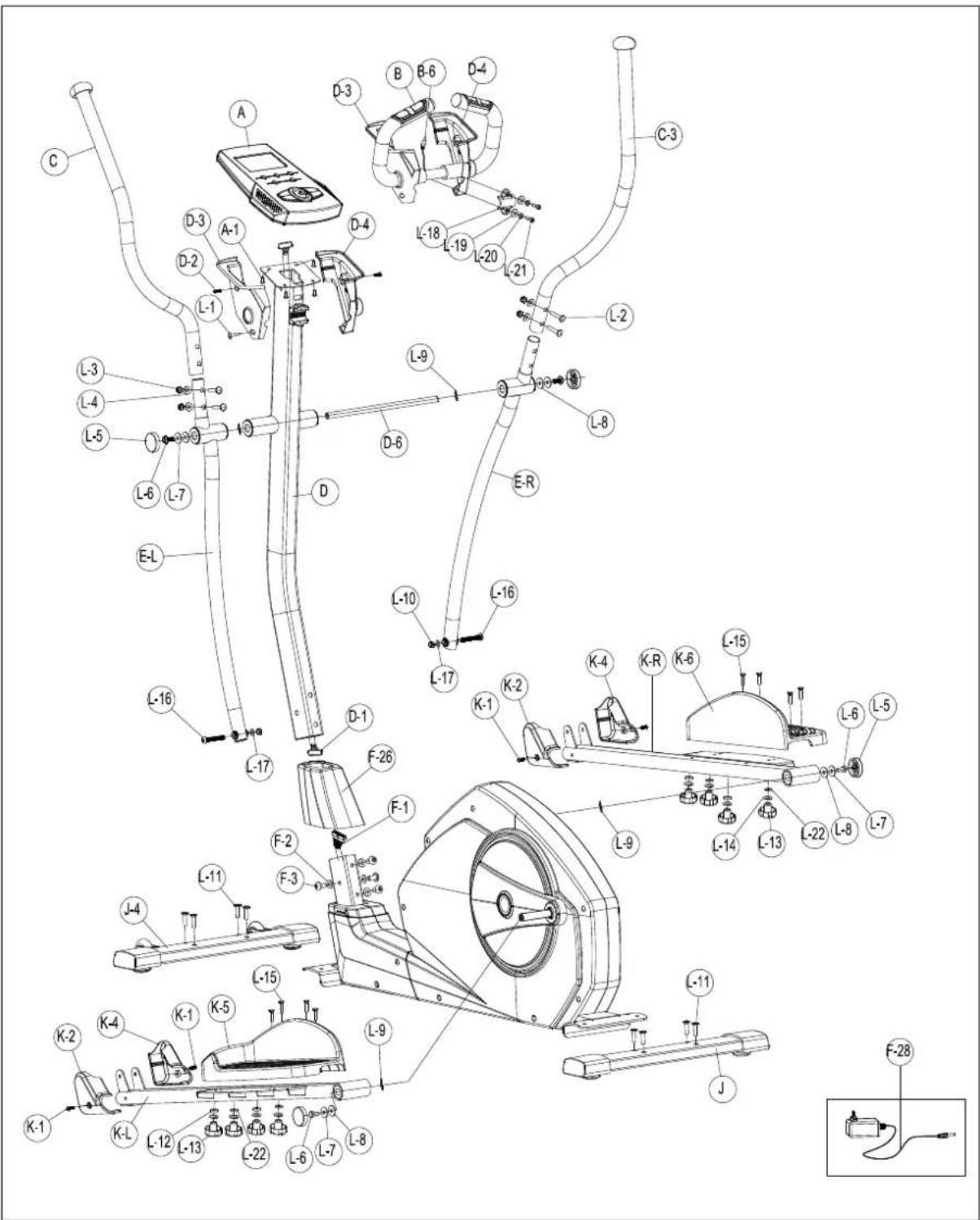 Techness SE800 - Vue éclatée - 1