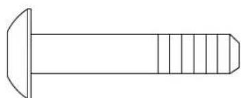 TEMPO FITNESS 610E - CONTENU DU SACHT DE VISSERIE A UTILISER LORS DE L'ETAPE 7: - 1