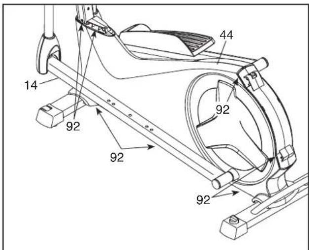 NordicTrack E9.2 - COMMENT RÉGLER LA COURROIE DE TRACTION - 1