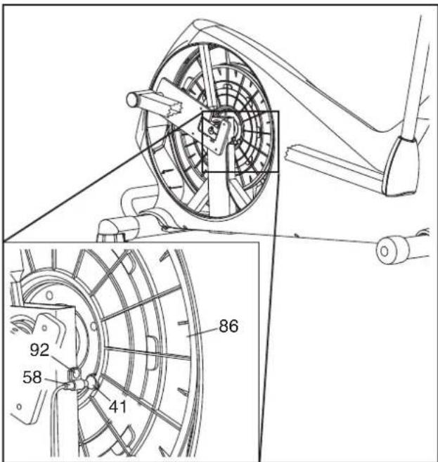 NordicTrack E9.2 - COMMENT RÉGLER LE CAPTEUR MAGNETIQUE - 2
