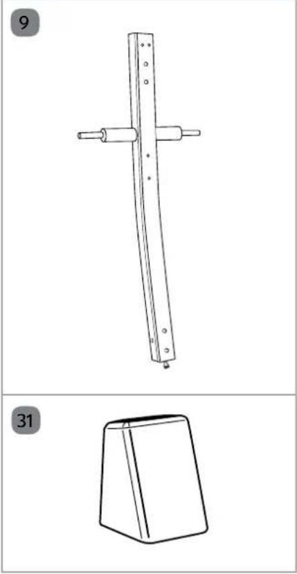 Crane IB35291 - Crosstrainer zusammenbauen/Monter le vélo elliptique/ Montare il crosstrainer - 6