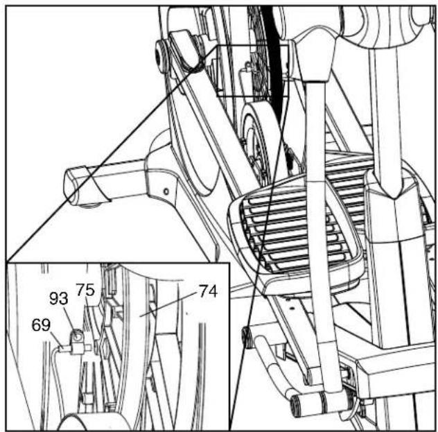 NordicTrack E7.5 - COMMENT RÉGLER LE DÉTECTEUR MAGNÉTIQUE - 2