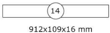 14 912x109x16 mm