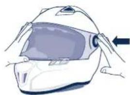 Schuberth SR1 - Het verwijderen van het vizier - 1