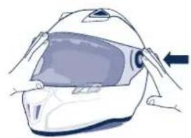 Schuberth SR1 - Montaje de la visera - 1
