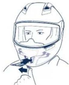 Schuberth SR1 - Ventilación 5 -ventilación del mentón (Ventilación de mentón de 2 vías) - 3