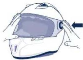 Schuberth SR1 - Montaggio della visiera - 1