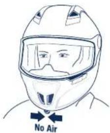 Schuberth SR1 - Ventilation 3 - Ventilation du menton - 2