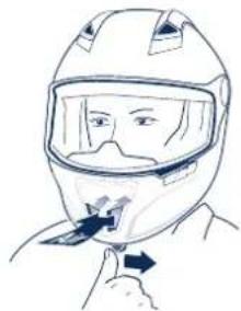 Schuberth SR1 - Ventilación 5 -ventilación del mentón (Ventilación de mentón de 2 vías) - 4