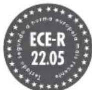 CRIVIT SP803Y - Homologia ECE-R 22.05 - 1