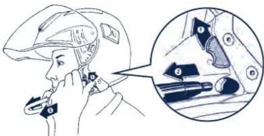 Schuberth J1 - Lösen des Kinnschutzbügels - 1
