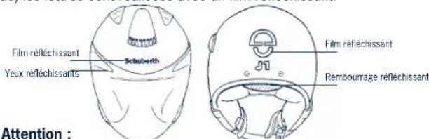 Schuberth J1 - Zones refléchissantes - 1