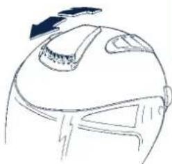 Schuberth J1 - Presa di ventilazione 2 - Ventilazione della testa - 1