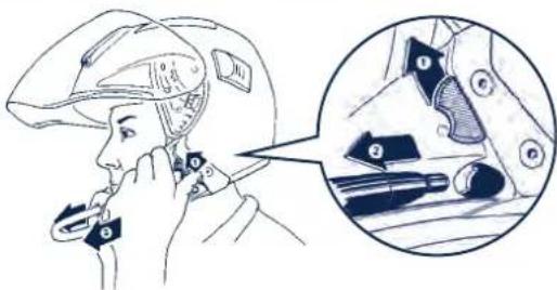 Schuberth J1 - Kinbeschermingsbeugel losmake - 1