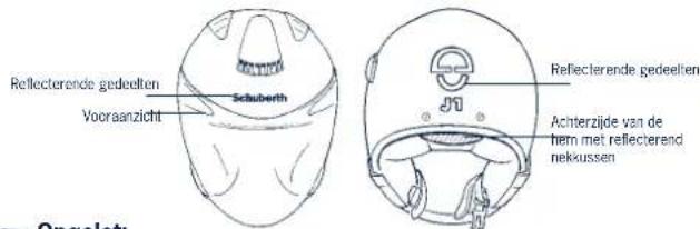 Schuberth J1 - Reflecterende zones - 1