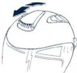 Schuberth J1 - Ventilation 2 - ventilation de la tete - 1