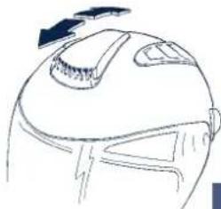 Schuberth J1 - Ventilación 2 - Ventilación de la cabeza - 1