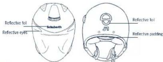 Schuberth J1 - Reflective surfaces - 1