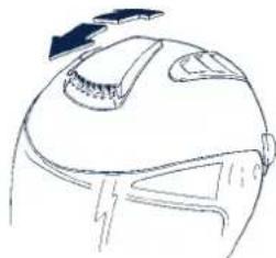 Schuberth J1 - Belüftung 2 - Kopfbelüftung - 1