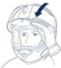 Schuberth S2 - Closing the face shield - 1