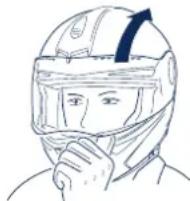 Schuberth S2 - Abrir el viso - 1