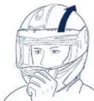 Schuberth S2 - Ouverture de la visiere - 1