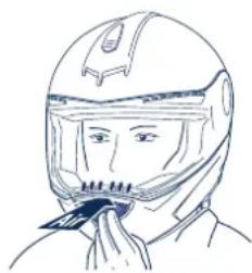 Schuberth S2 - Ventilation 2-admission d'air mentionnére (ventilation de la visière) - 1